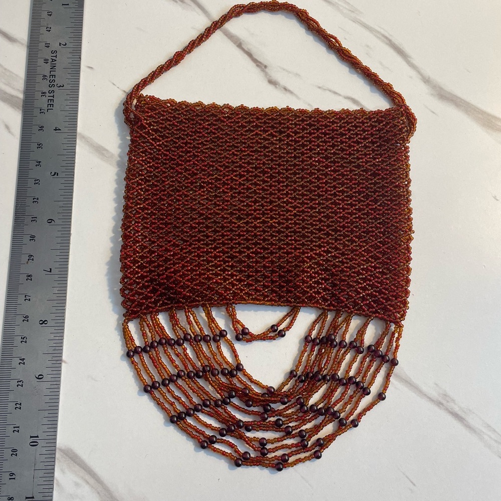 Vintage Handmade Beads Purse